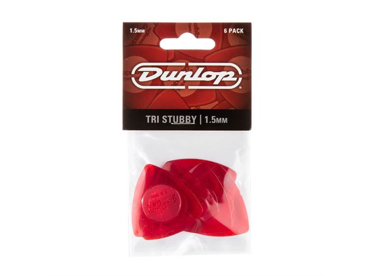Dunlop 473P150 Stubby Triangle Pick 6-pakning