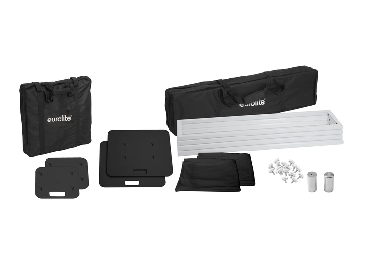 EUROLITE 2x Stage Stand 150cm inkl. trekk og bag, sort 