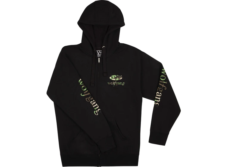 EVH Wolfgang Black and Camo Hoodie, L 