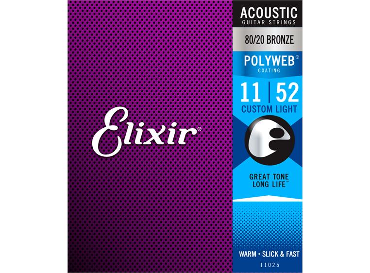 Elixir Polyweb ak.gitar 6str. (011-052) Custom Light 11025