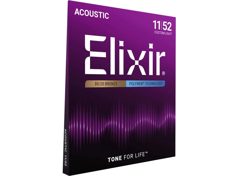 Elixir Polyweb ak.gitar 6str. (011-052) Custom Light 11025 