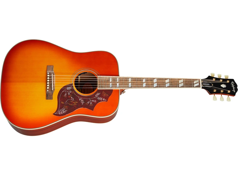 Epiphone Hummingbird All Solid Wood Aged Cherry Sunburst Gloss 