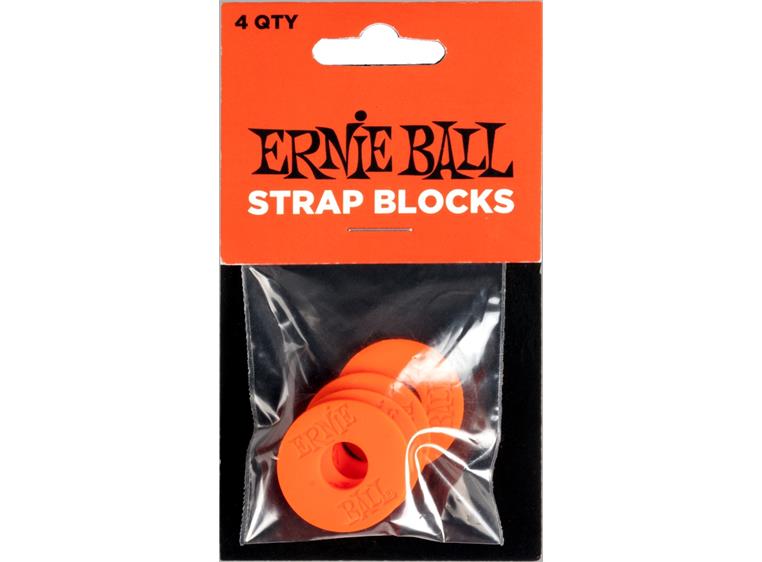 Ernie Ball EB-5620 Strap Blocks Rød, 4 pc