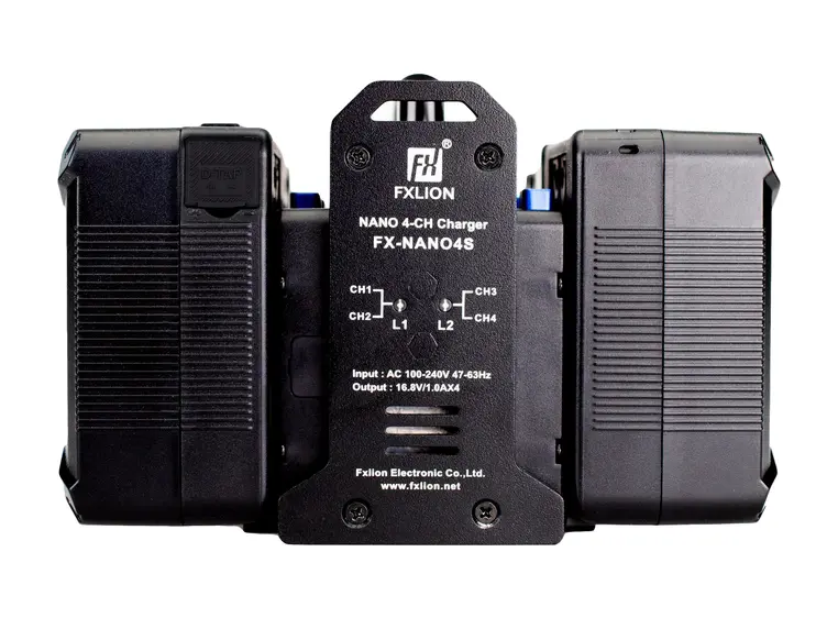 FXLION Nano Quad charger Lader for 4 stk. Nano batterier 