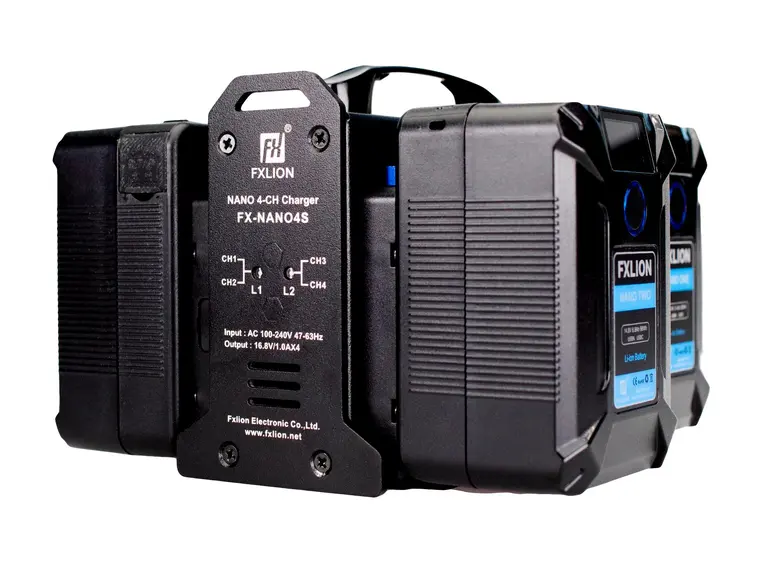 FXLION Nano Quad charger Lader for 4 stk. Nano batterier 