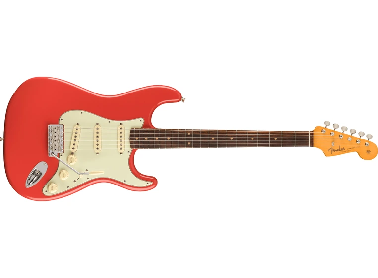 Fender Am Vtg II 1961 Stratocaster Fiesta Red, Rosewood Fingerboard 