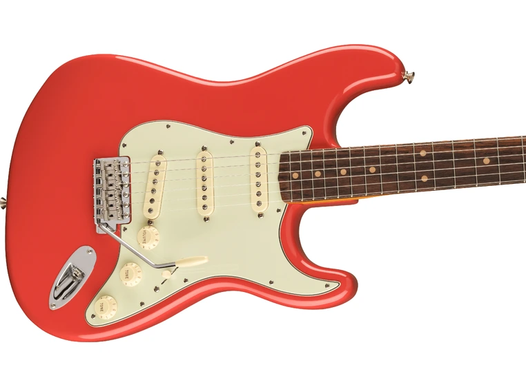 Fender Am Vtg II 1961 Stratocaster Fiesta Red, Rosewood Fingerboard 