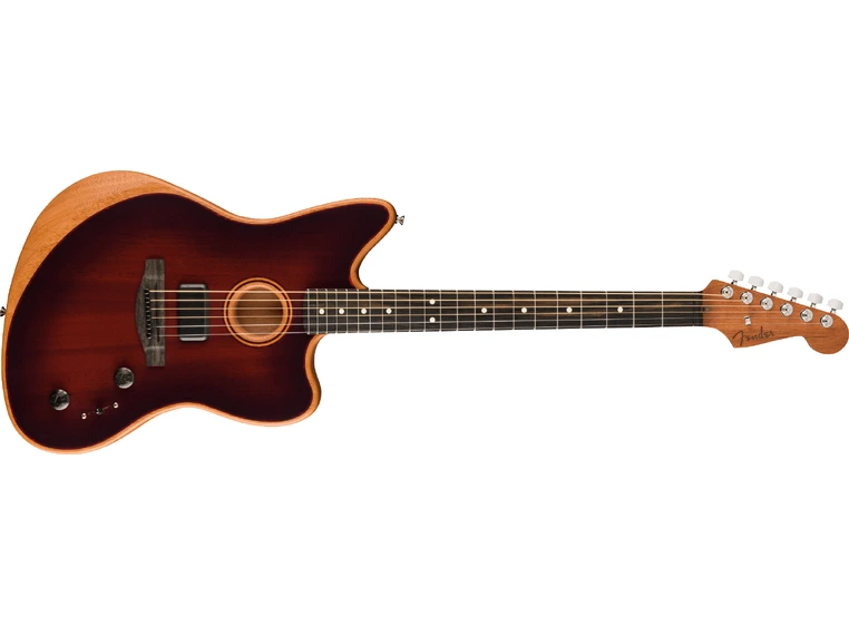 Fender American Acoustasonic Jazzmaster All-Mahogany Bourbon Burst 