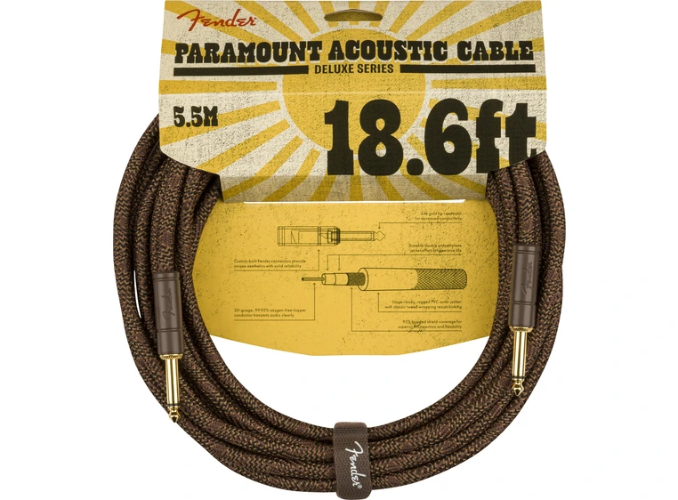 Fender Paramount 18.6' Acoustic Cable Brown 