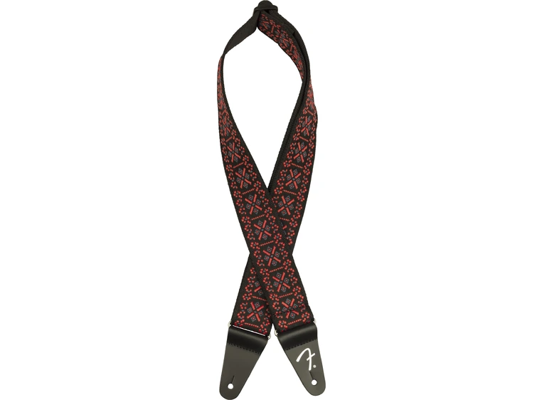 Fender Pasadena Woven Strap Lattice Red, 2" 