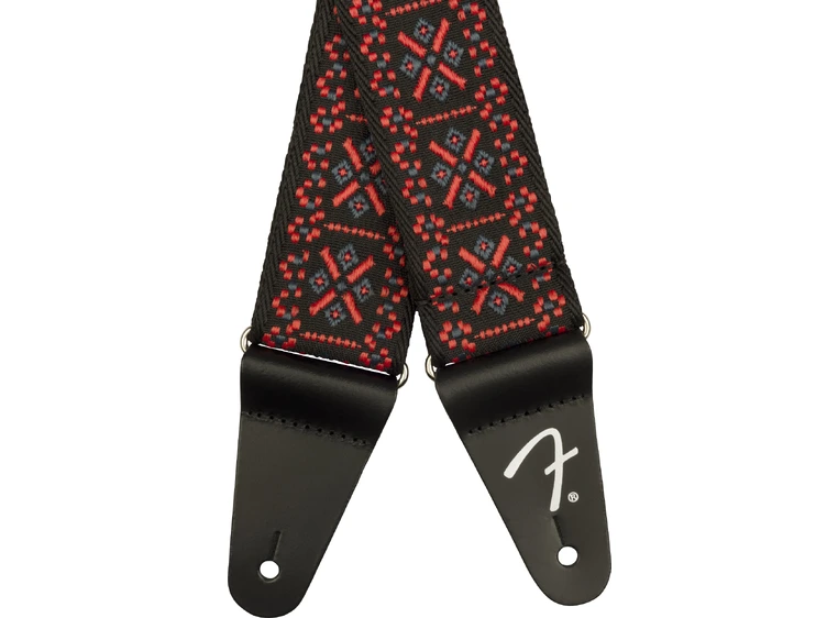 Fender Pasadena Woven Strap Lattice Red, 2" 