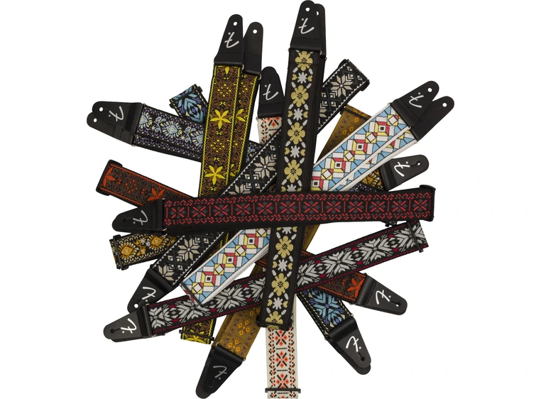 Fender Pasadena Woven Strap Lattice Red, 2" 