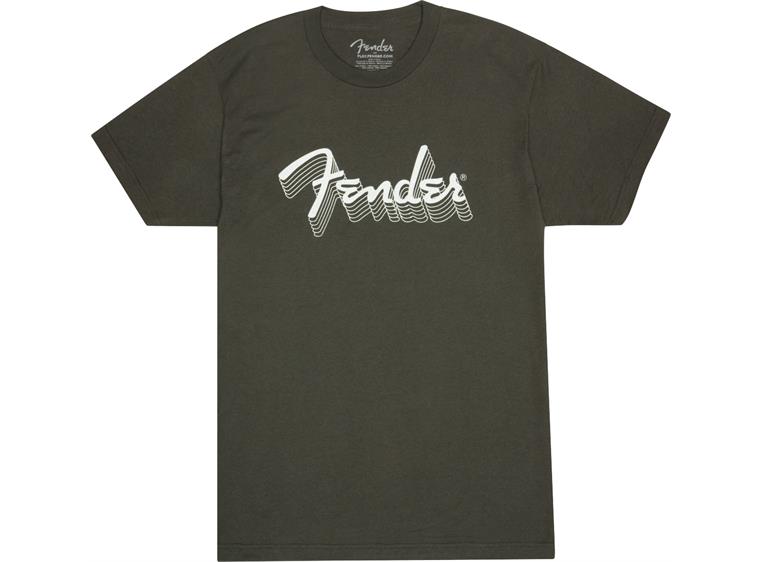 Fender Reflective Ink T-Shirt Charcoal, S