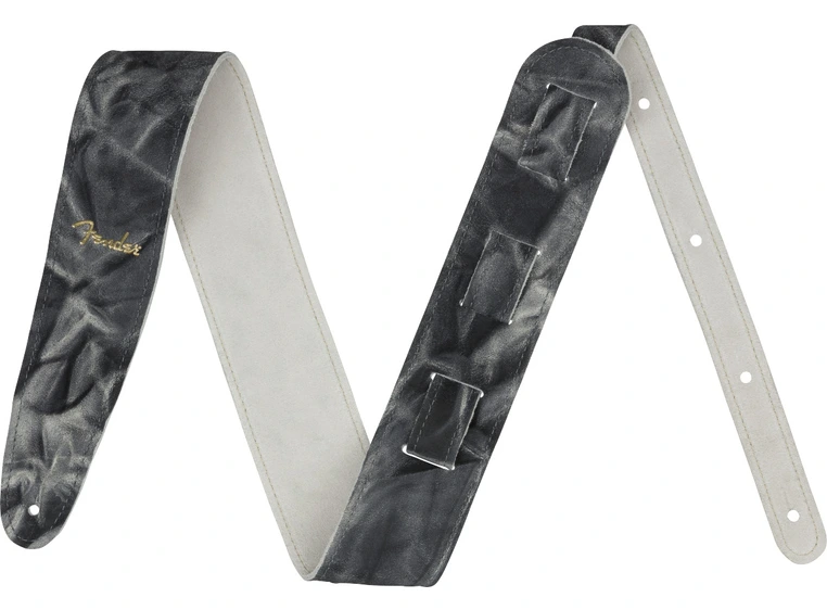 Fender Tie Dye Leather Strap, Black 