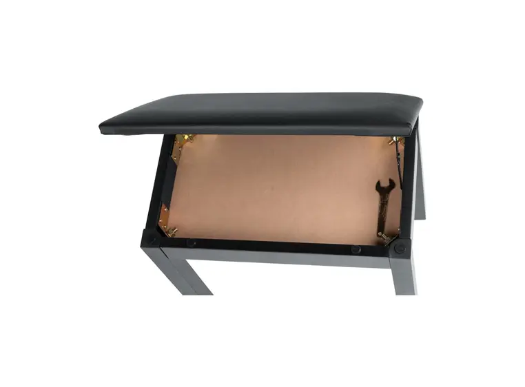Gator Frameworks GFW-KEYBENCH-WDBKS Deluxe Wooden Piano Bench in Black 