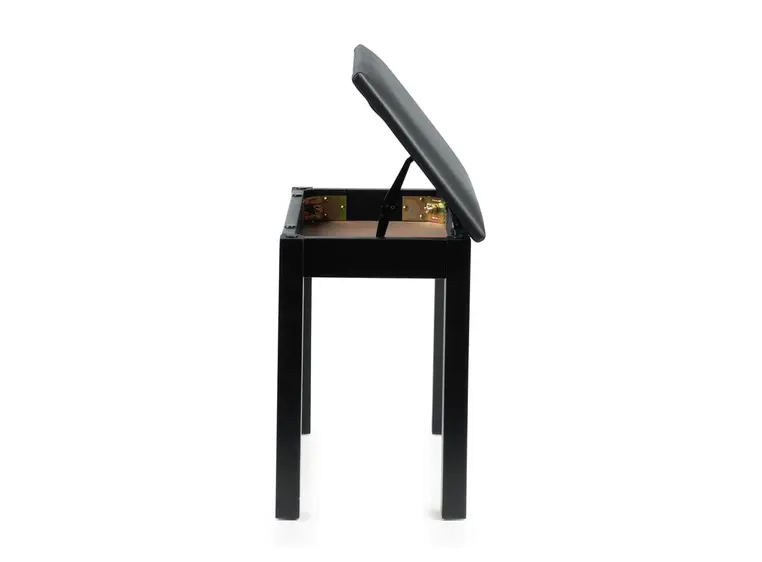 Gator Frameworks GFW-KEYBENCH-WDBKS Deluxe Wooden Piano Bench in Black 