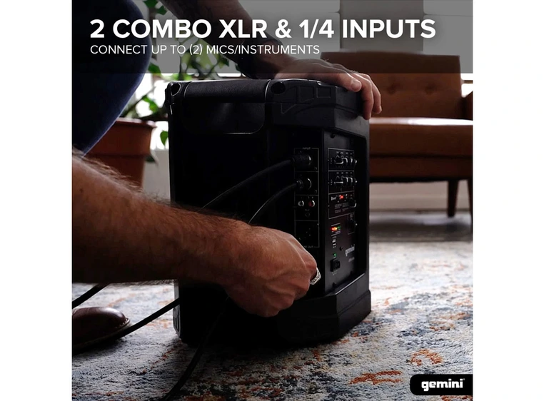 Gemini GPSS-650 aktiv 6,5" høyttaler med Bluetooth-synk for stereo-oppsett 