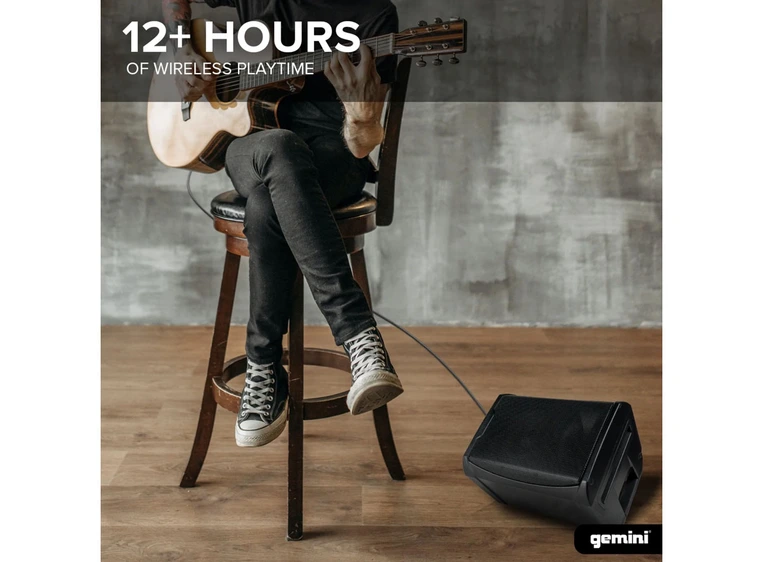 Gemini GPSS-650 aktiv 6,5" høyttaler med Bluetooth-synk for stereo-oppsett 