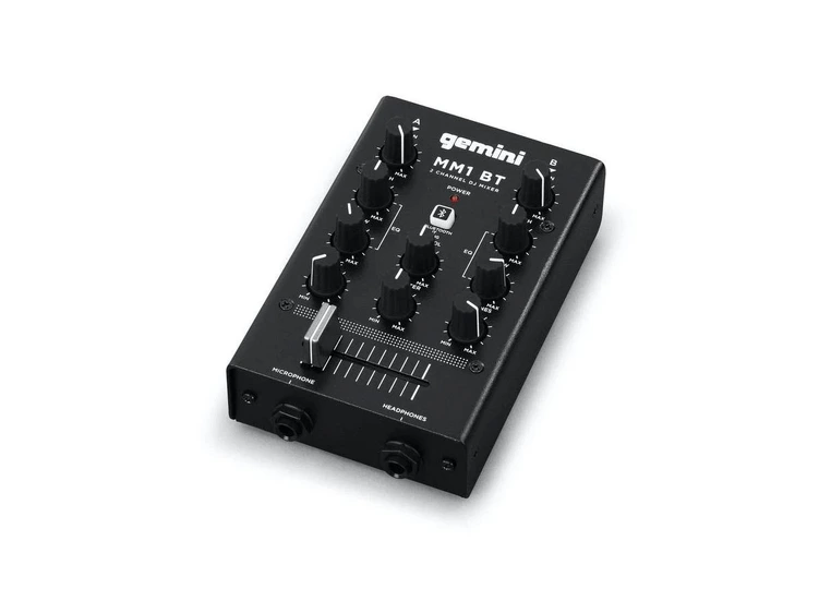 Gemini MM1BT 2-kanals mini DJ-mikser med Bluetooth 