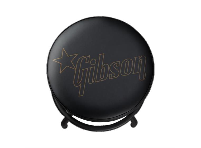 Gibson S&A Premium Playing Stool Star Logo, Short - Black