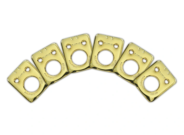 Graph Tech PRT-952-201-G0 Ratio Inviso Match Mounting Plates (6 pcs.) - Gold 