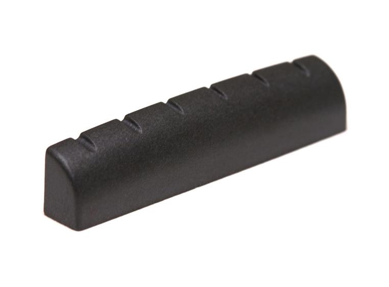 Graph Tech PT-6060-L0 Black TUSQ XL Slotted Nut, Rounded, Flat, Lefthand