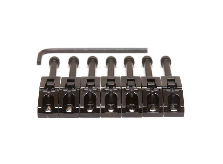Graph Tech String Saver PG-0080-B7 Floyd Rose Style Saddles, 7-String-Black 