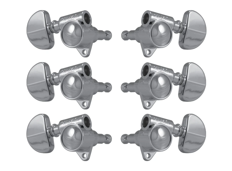 Grover 102CV Original 'Milk Bottle' Guitar Machine Heads, 3+3 - Chrome 