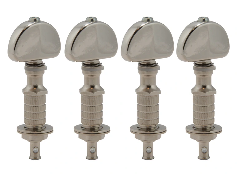 Grover 115N Perma Tension Banjo Pegs w/Metal Button - 4 pcs. - Nickel 
