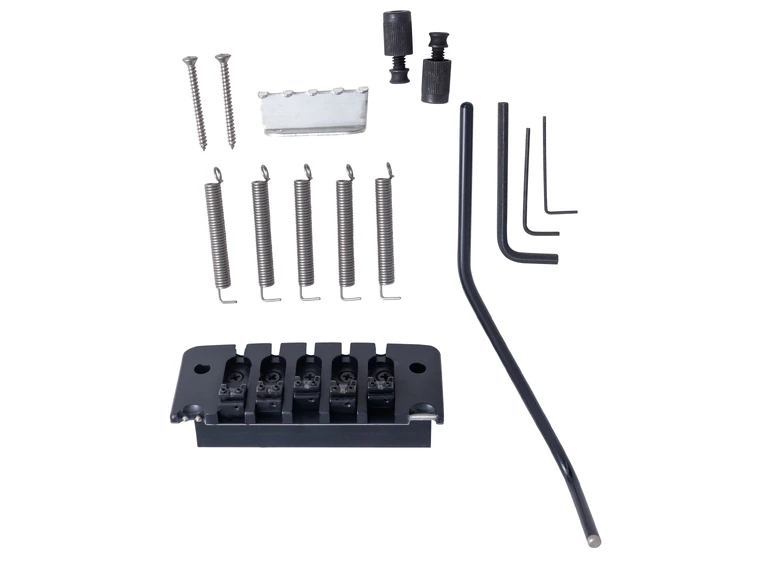 Hipshot 5-String Bass Tremolo .669" / 17 mm Spacing - Black 