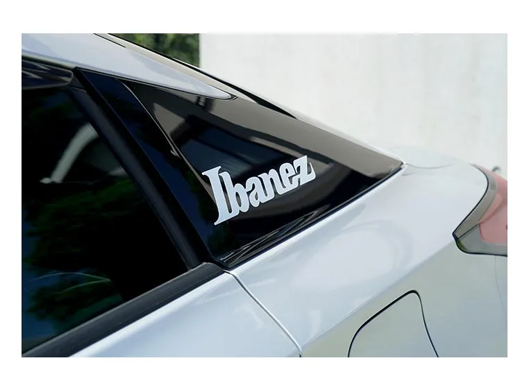 Ibanez ILS1-WH Logo Klistermerke Hvit, 230x56 mm 