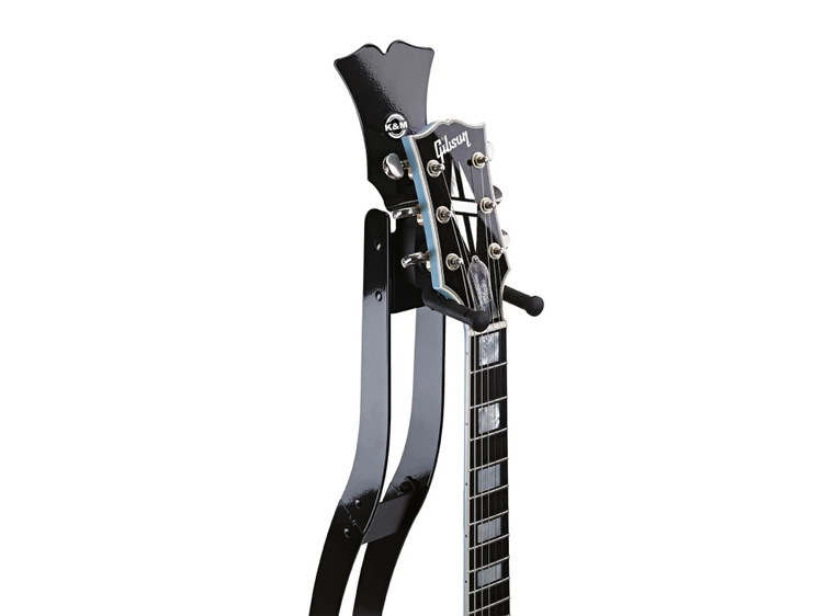 K&M 17630 Guitar Station M black high-gloss 