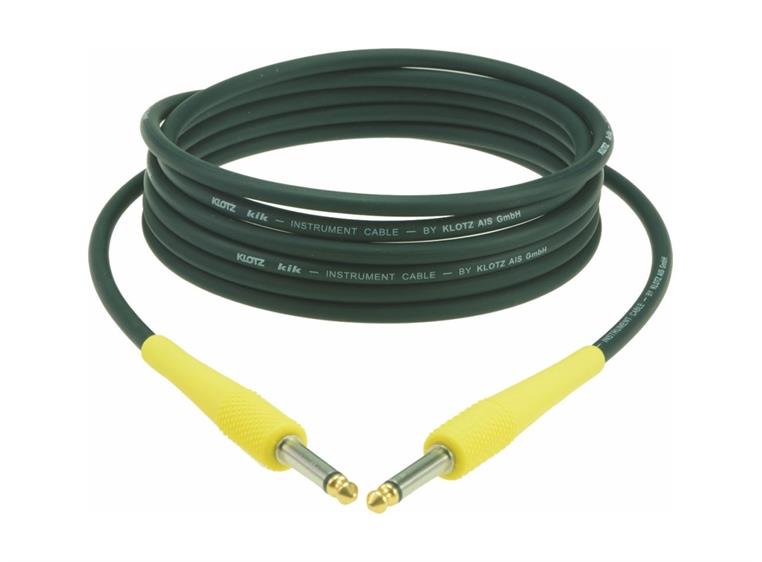 Klotz KIK Instr. Cable yellow sleeves Jack 2p - Jack 2p, 3m