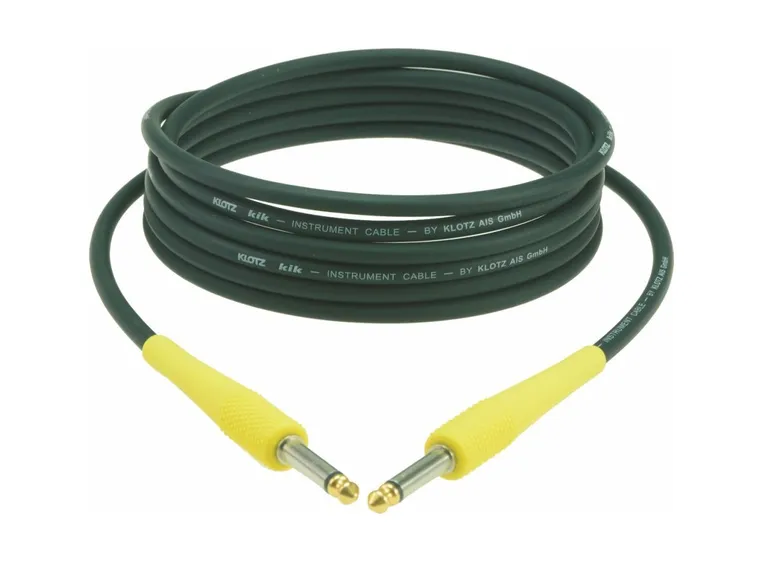 Klotz KIK Instr. Cable yellow sleeves Jack 2p - Jack 2p, 3m 