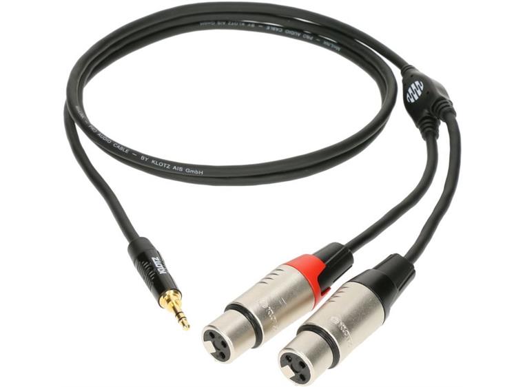 Klotz KY8 MiniLink Pro y-cable Minijack - 2 x XLR-F 1,8m