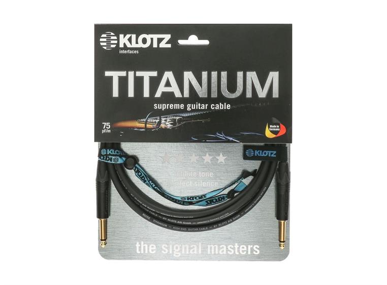Klotz TI-PR TITANIUM supreme guitar cable str-angl 9m