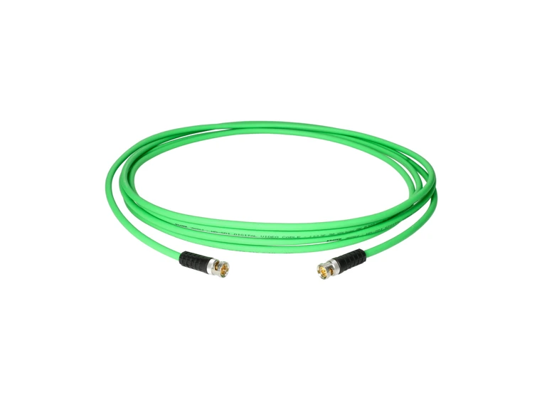 Klotz UHD/4K Plug D&H BNCslim Black Sleeve Video Cable 2m 