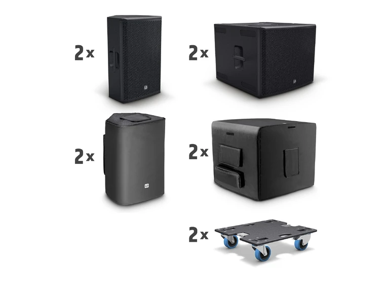 LD Systems STINGER G3 POWER SET A 2 x 12" + 2 x 18" powered Subwoofer 