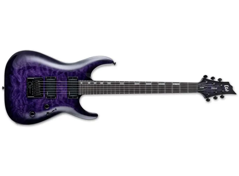 LTD H-1000 Evertune QM See-Thru Purple Sunburst 