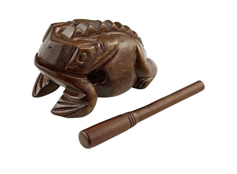 Meinl FROG-L Wooden Frog, Large, Brown 