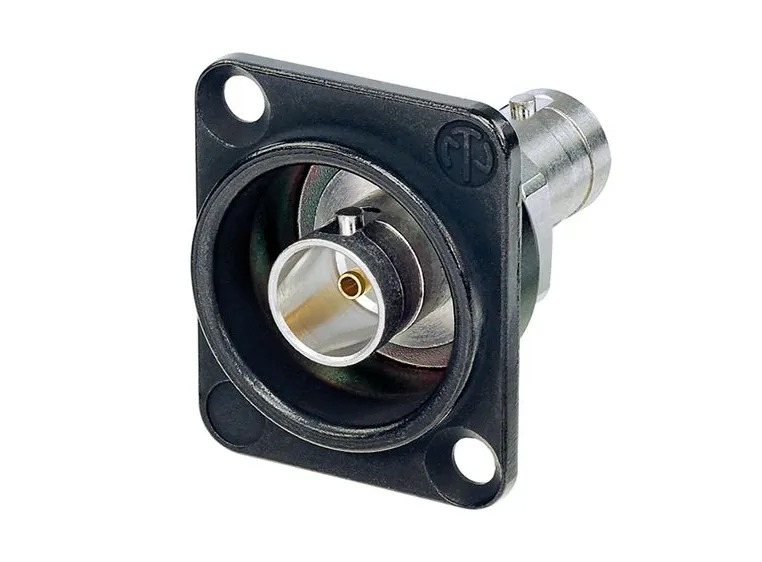 Neutrik BNC D Chassis Feedthrough HD 75 Ohm Grounded 