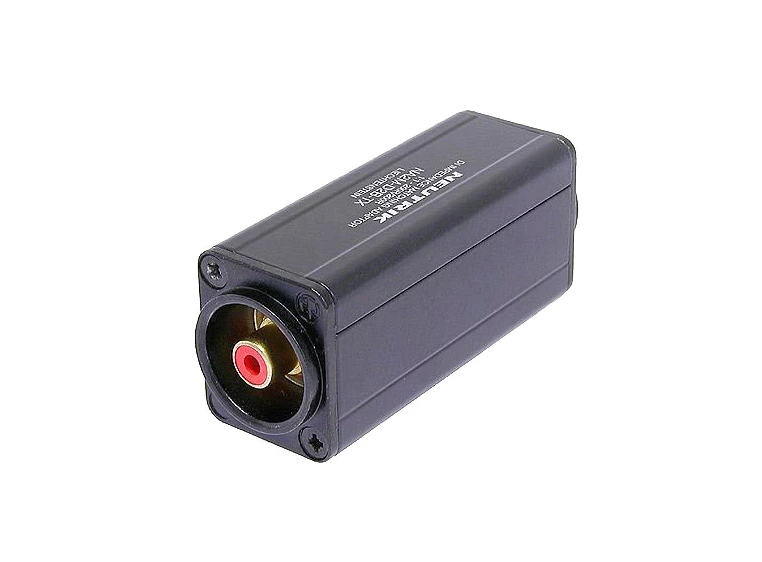Neutrik Mini balanserings adapter XLRF Hun Phono Rød 