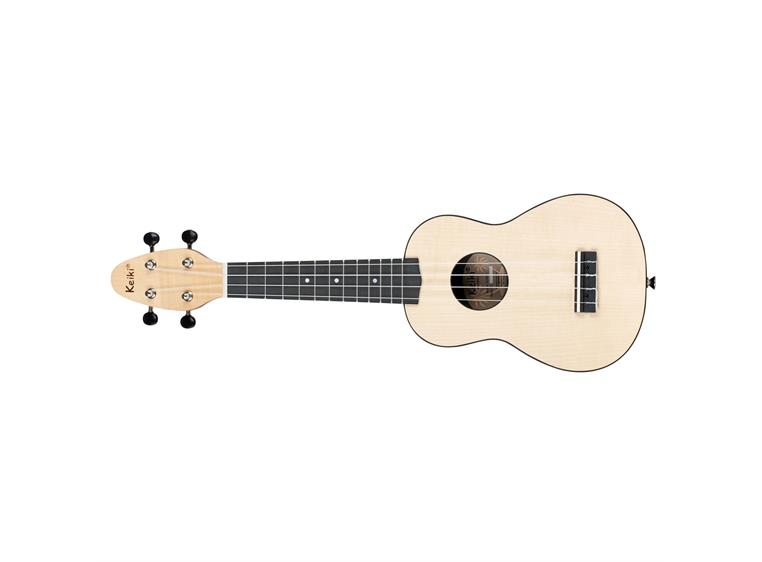 Ortega K2-MAP-L Keiki Soprano ukulelepakke, Maple, Lefthand