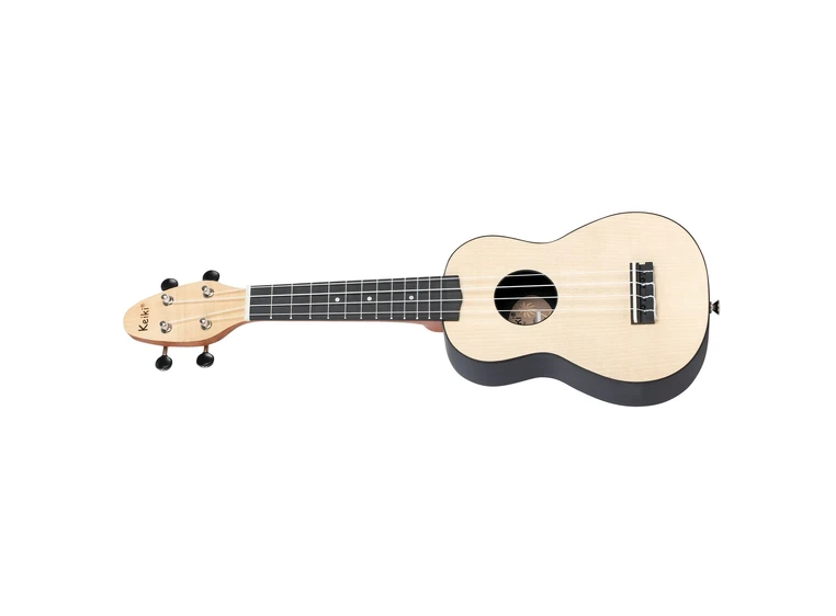 Ortega K2-MAP-L Keiki Soprano ukulelepakke, Maple, Lefthand 