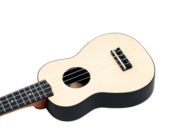 Ortega K2-MAP-L Keiki Soprano ukulelepakke, Maple, Lefthand 