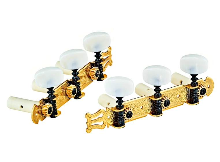 Ortega OTMSTD-GOWH Mekanikk Classic Gold/White Pearl buttons 