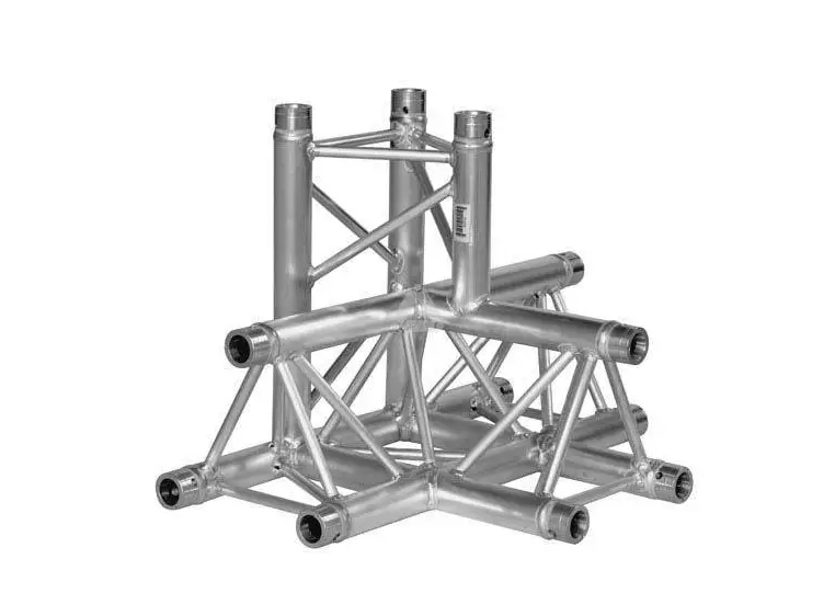 PROLYTE H30D-C020 Trekant hjørne 4-Veis T, Alu, Ø48x3mm, Ned 