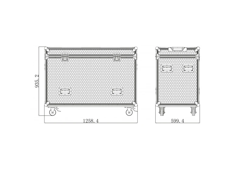 Prolights FCLPANEL3U Flightcase for 3 x ECLPANELTWC 