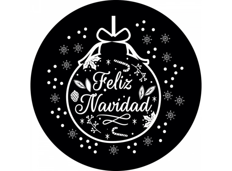 Prolights Gobo xmas Feliz Navidad G size, Black and whiteo 