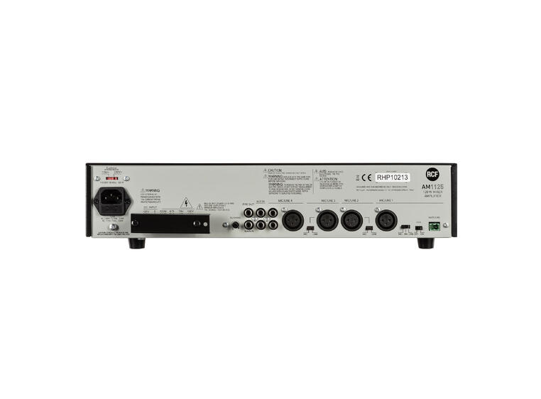 RCF AM 1125 5 input Forsterker/mikser 120W AC-DC, 3 MIC-LINE. Priority